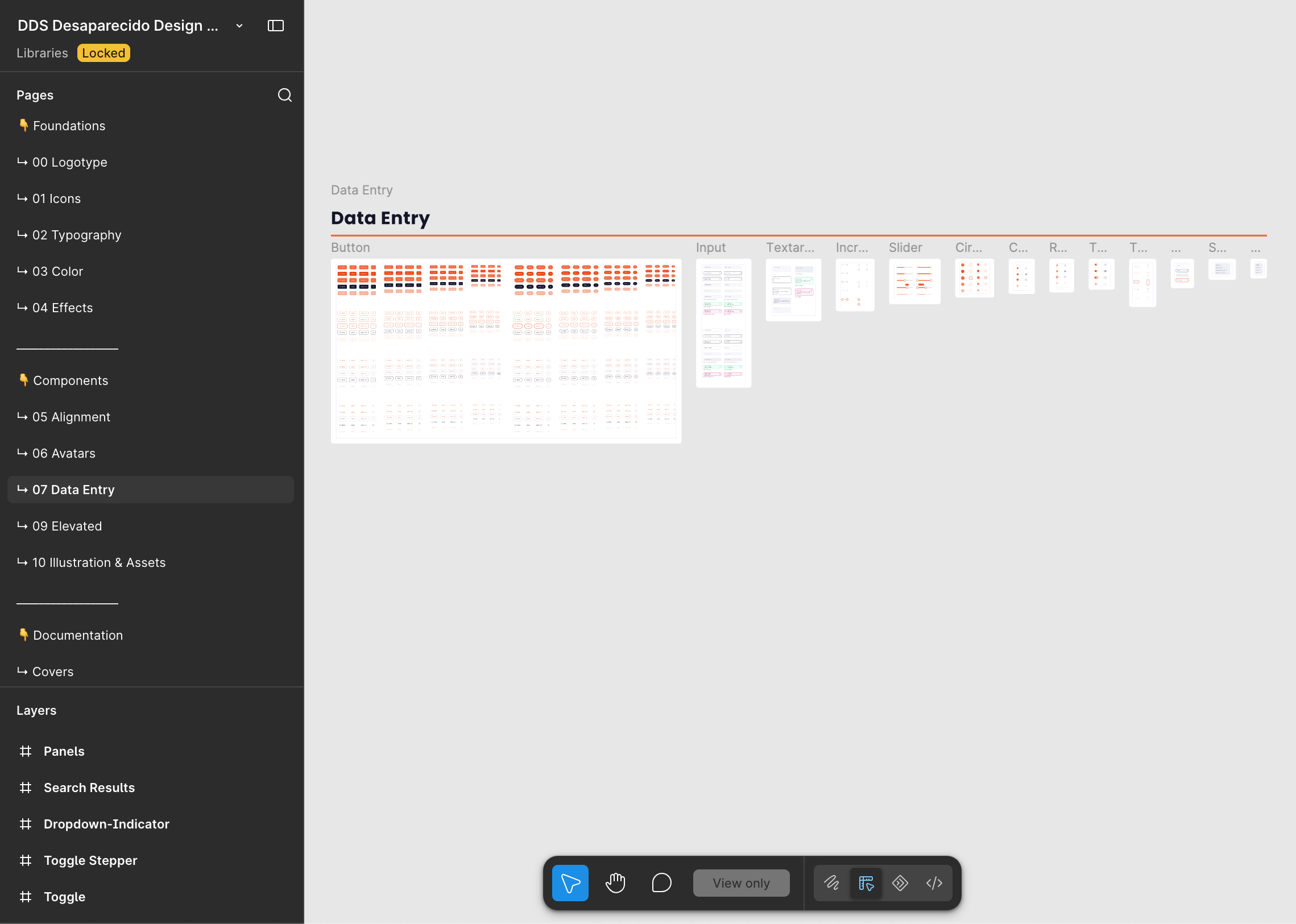 The data-entry component library: inputs, sliders, radios, toggles and steppers