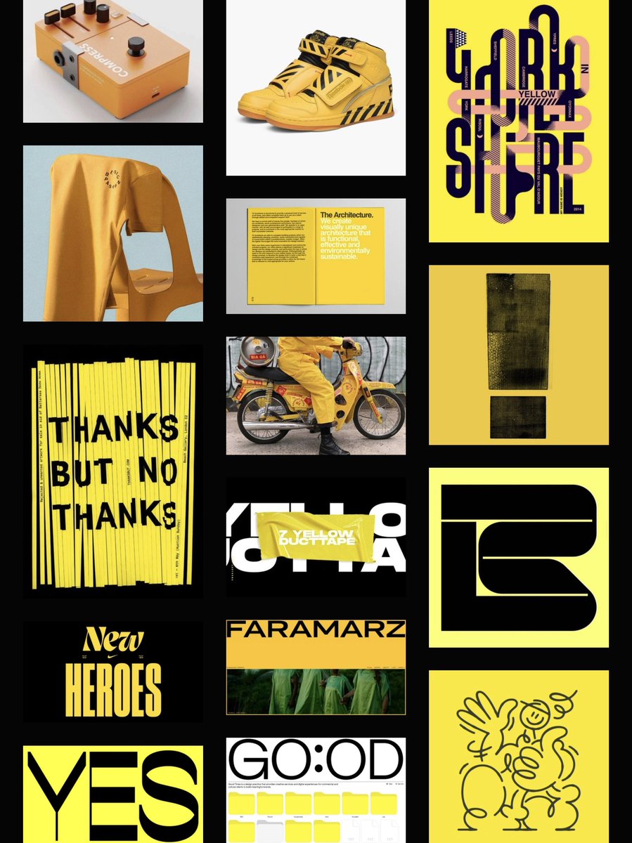 Yellow Brand Design Moodboard