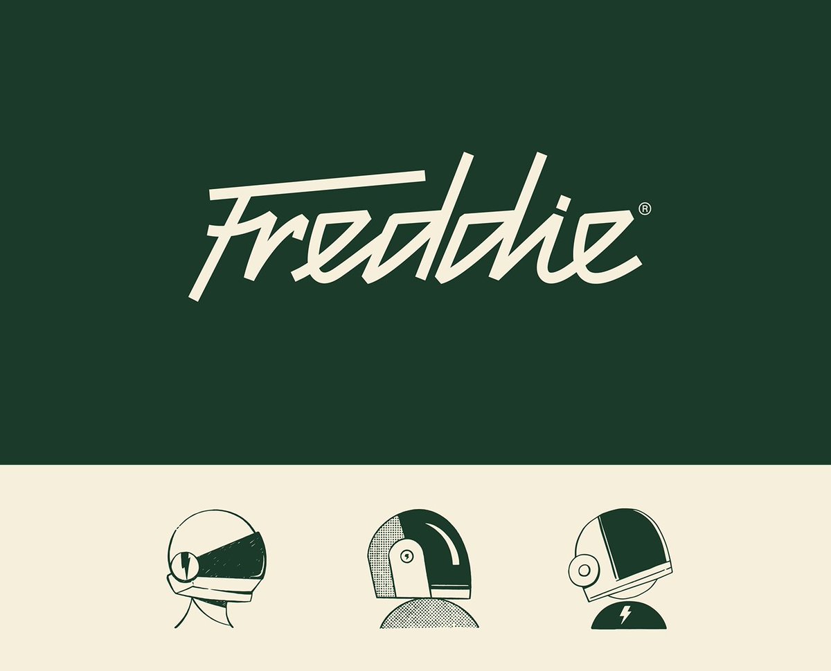Freddie — logotype and helmet marks