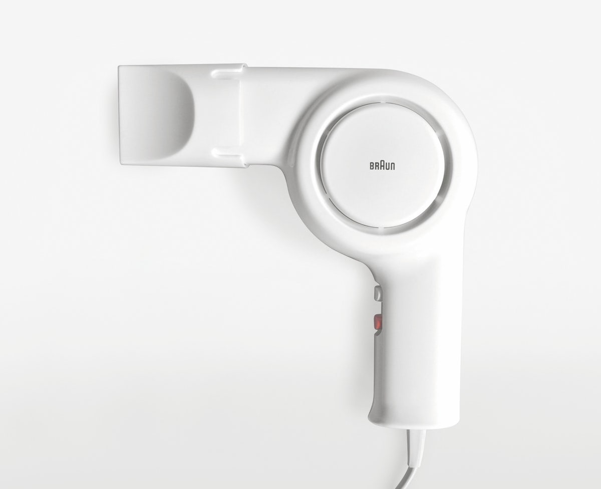 Braun hair dryer, all-white