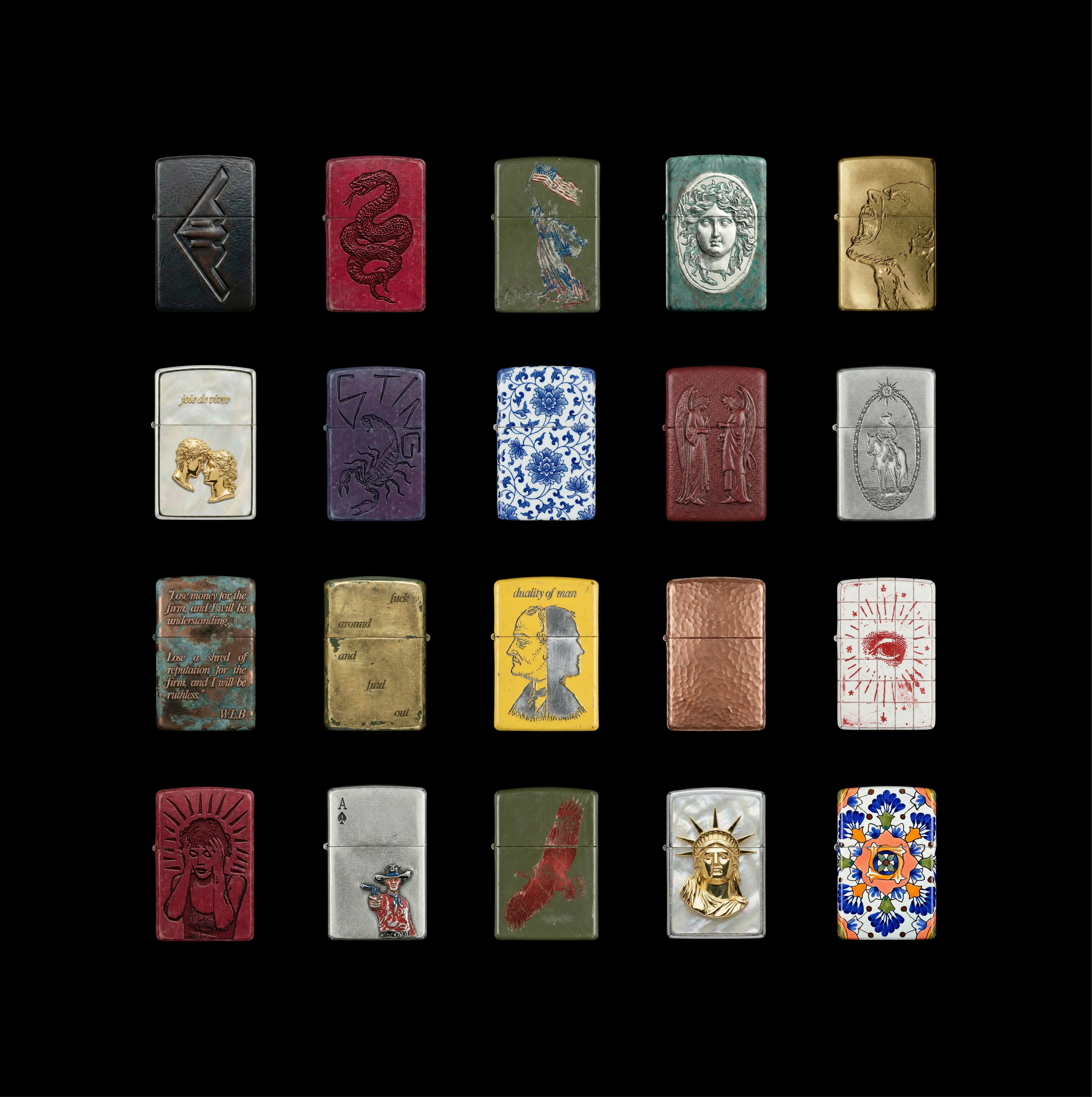 Zippo lighter grid