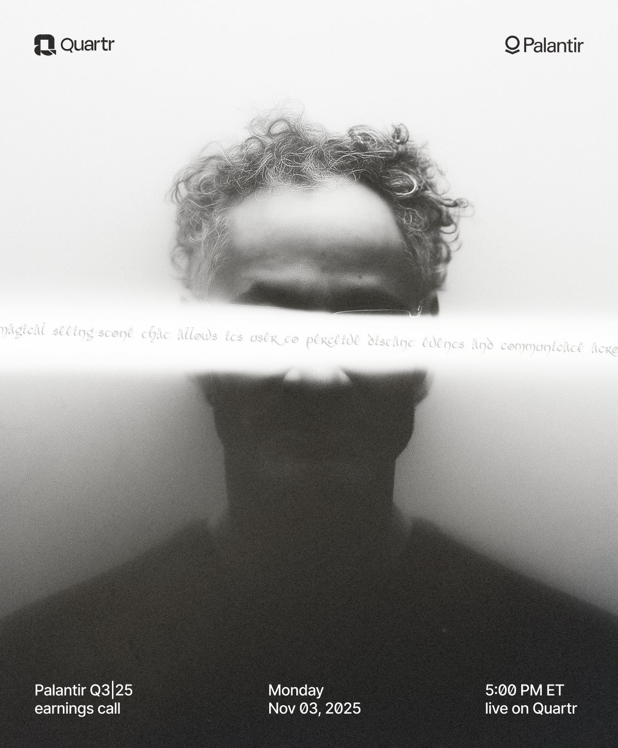 Palantir earnings poster