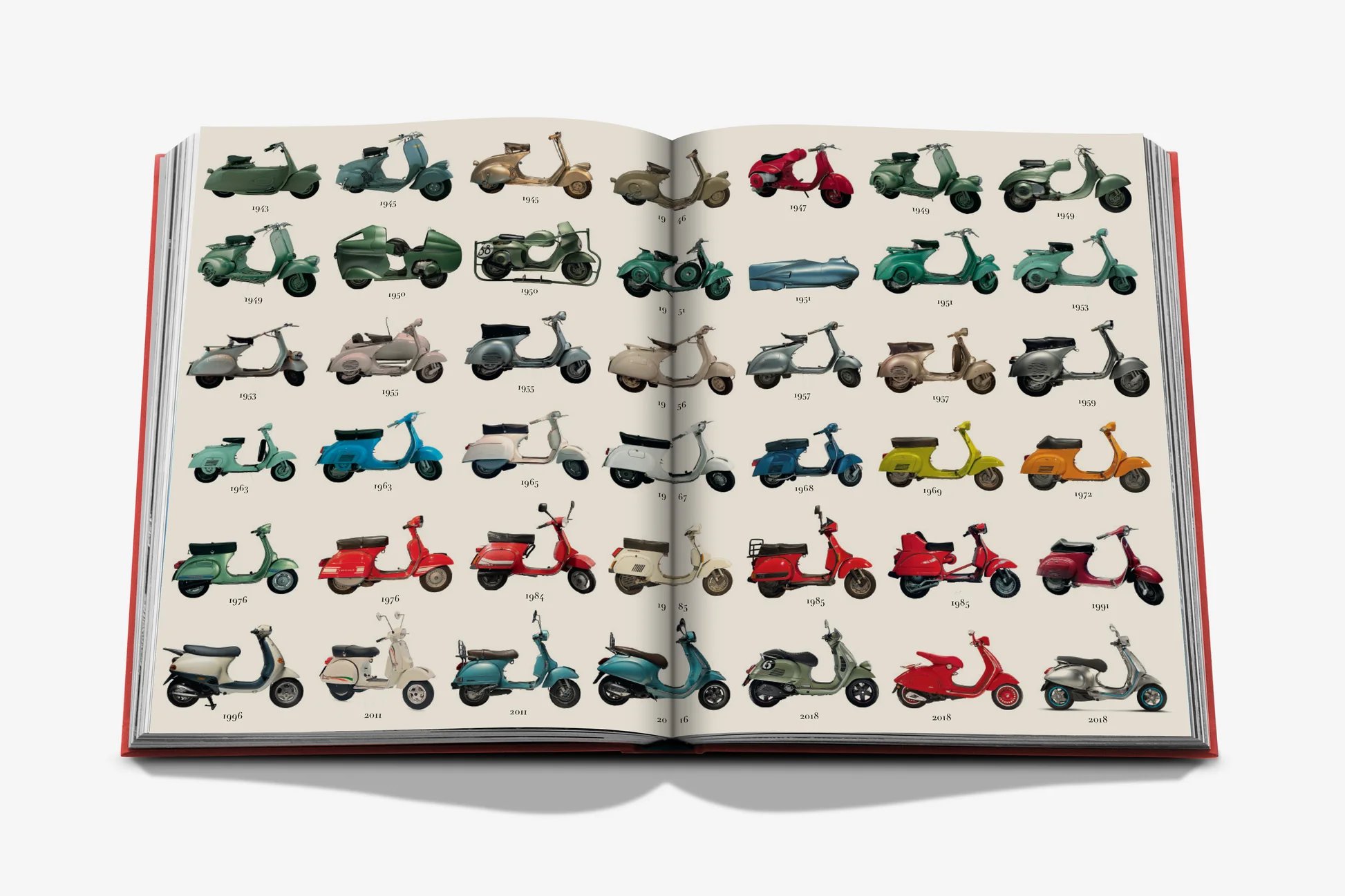Vespa evolution book spread