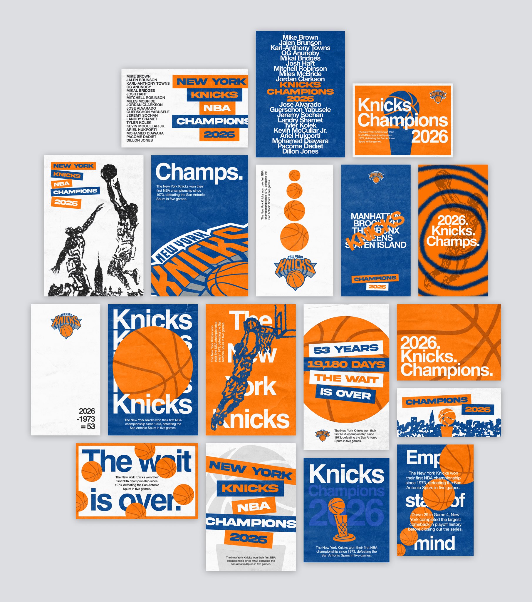Knicks championship poster series