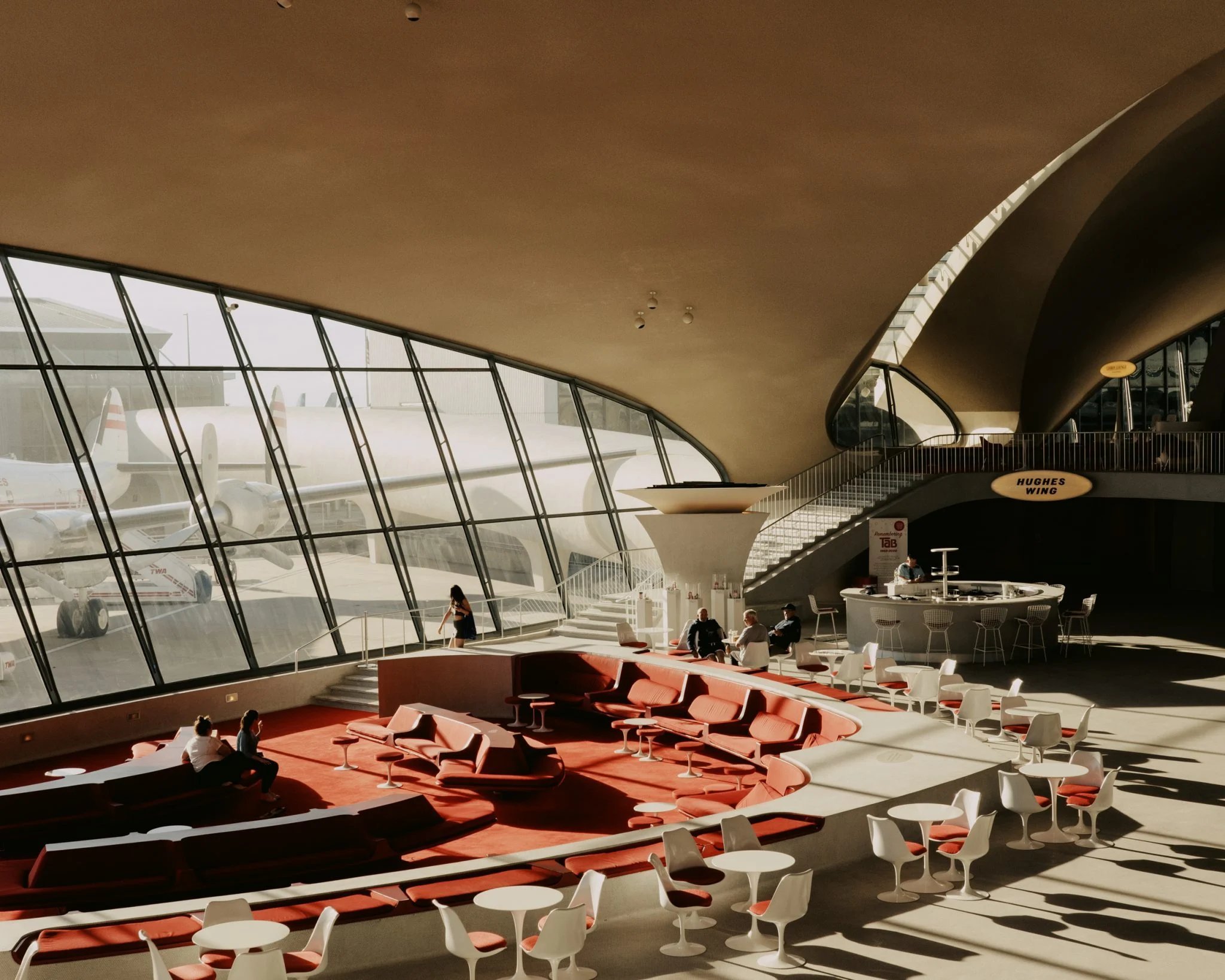 TWA Flight Center sunken lounge