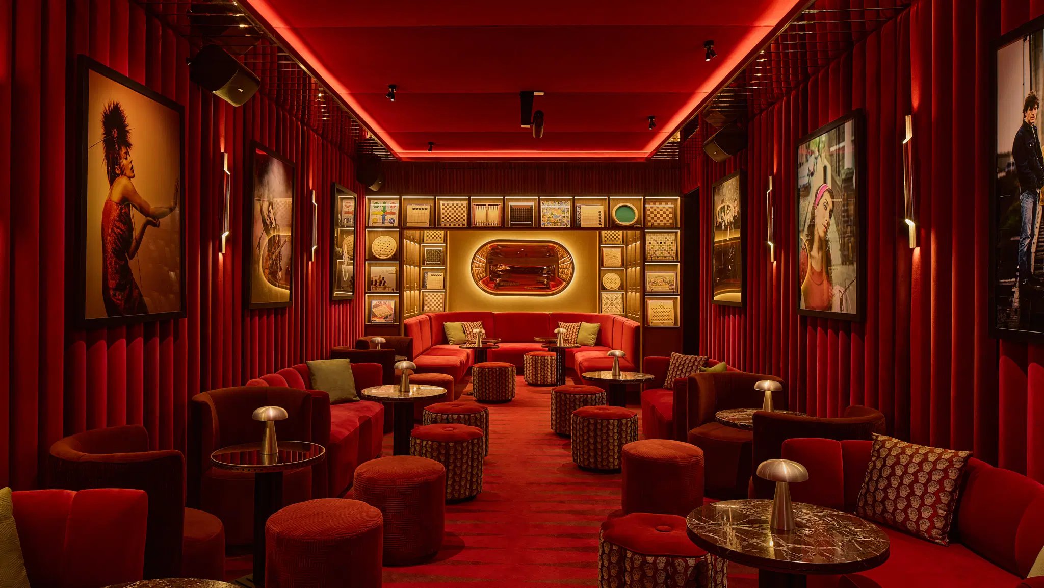 Red velvet games lounge