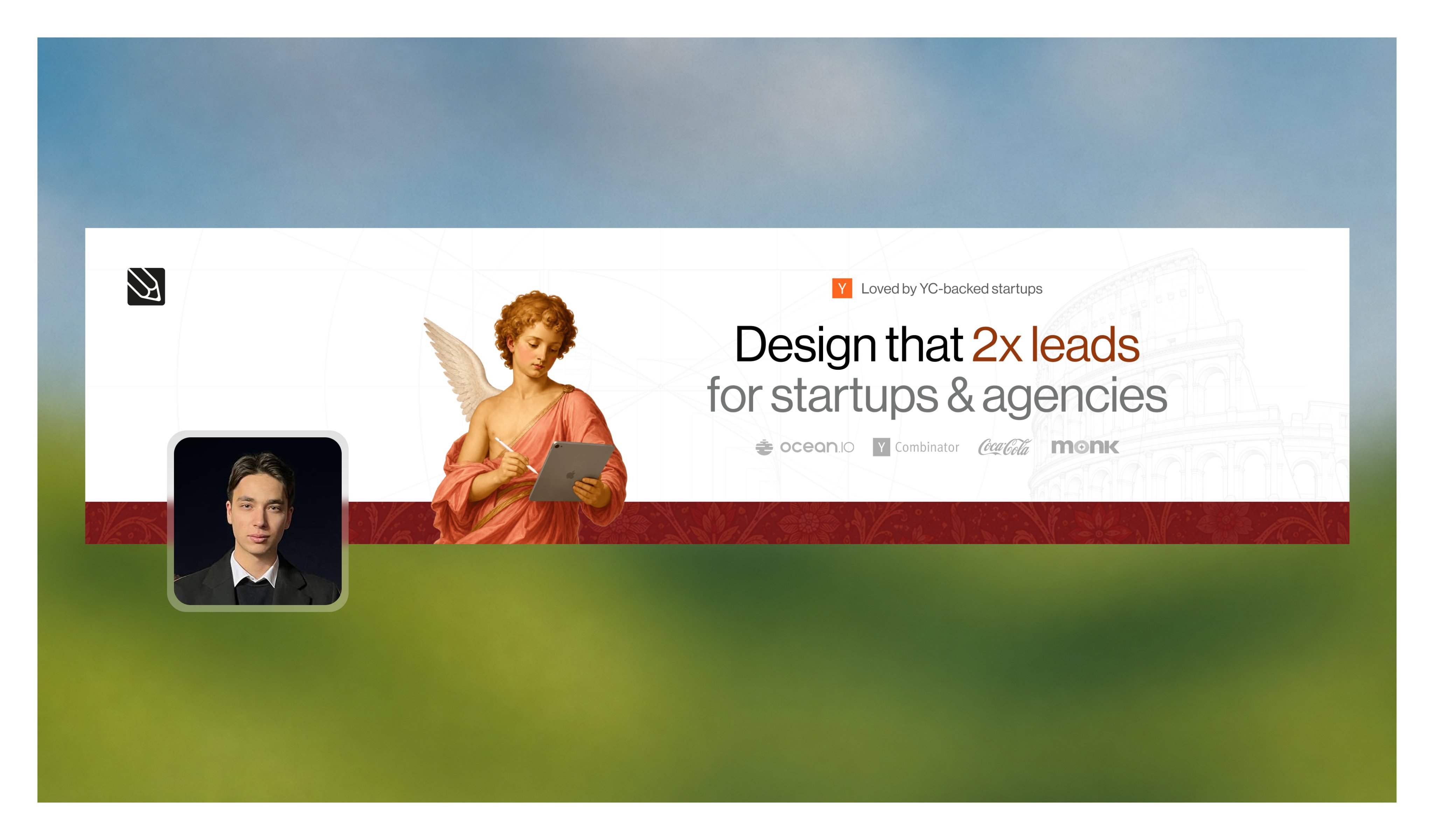 Design that 2x leads, social banner