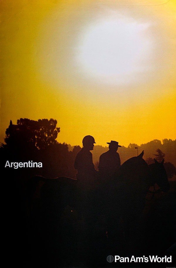 Pan Am 'Argentina' travel poster