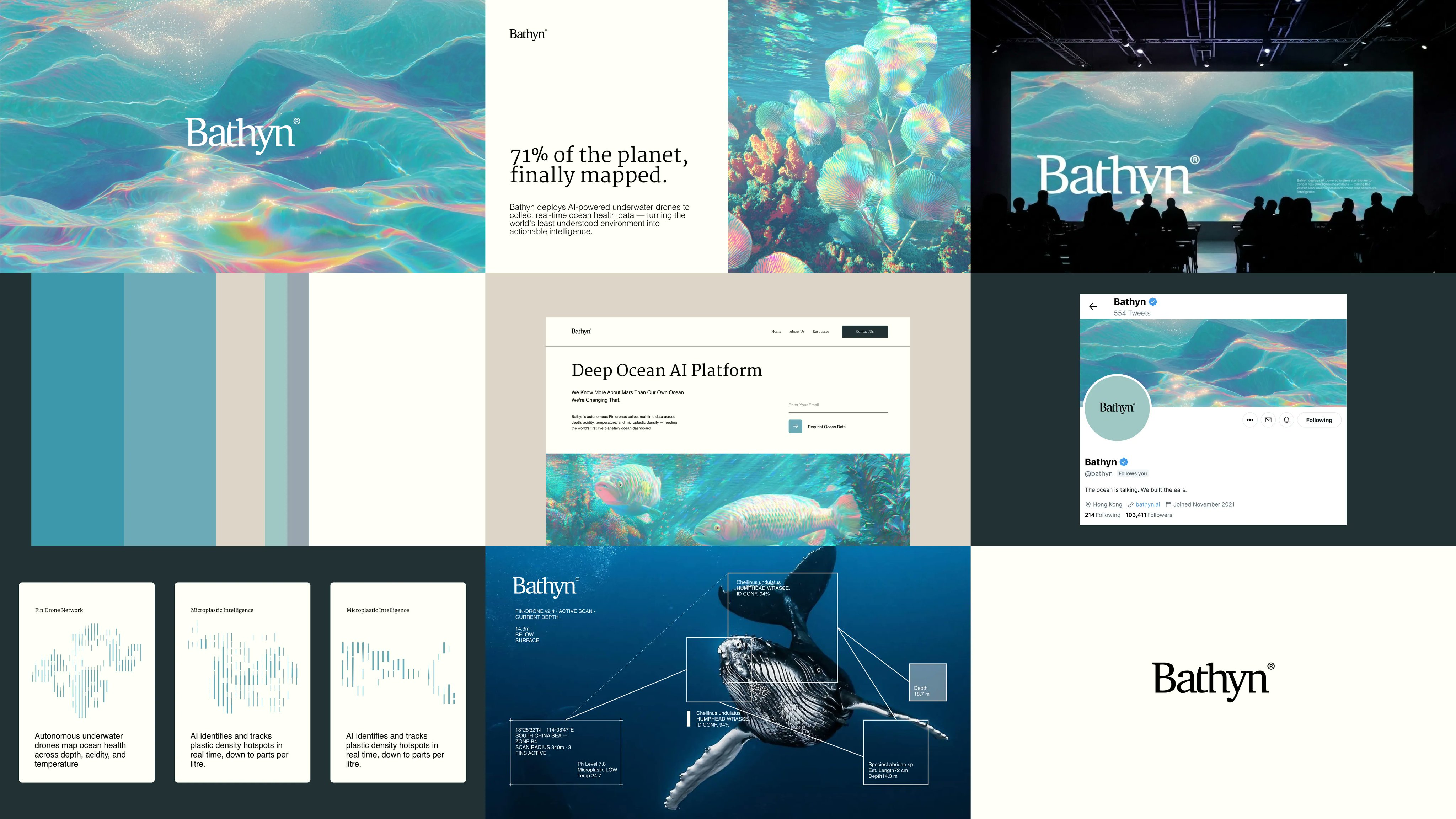 Bathyn ocean-intelligence brand board