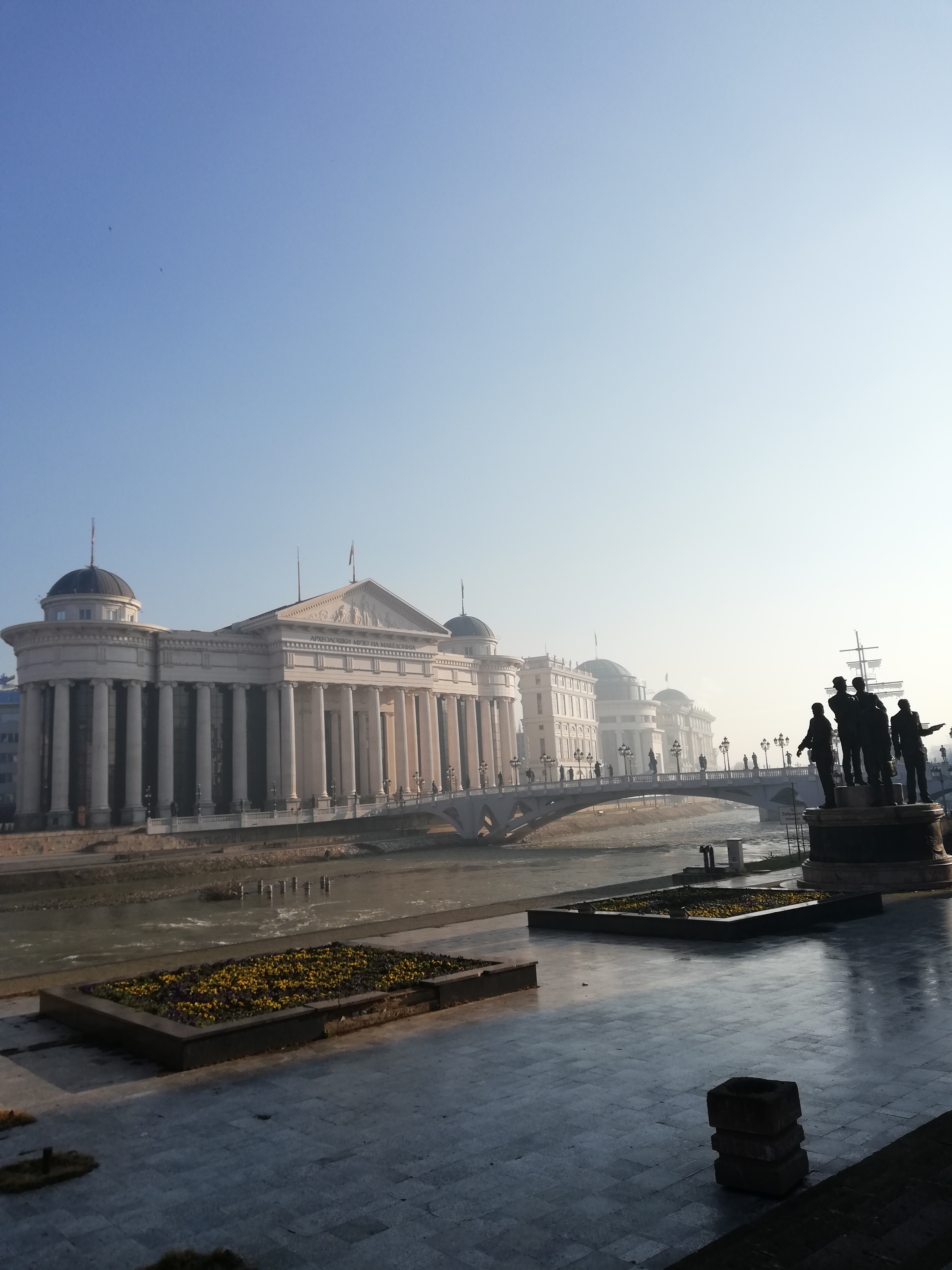 Archaeological Museum, Skopje at dawn