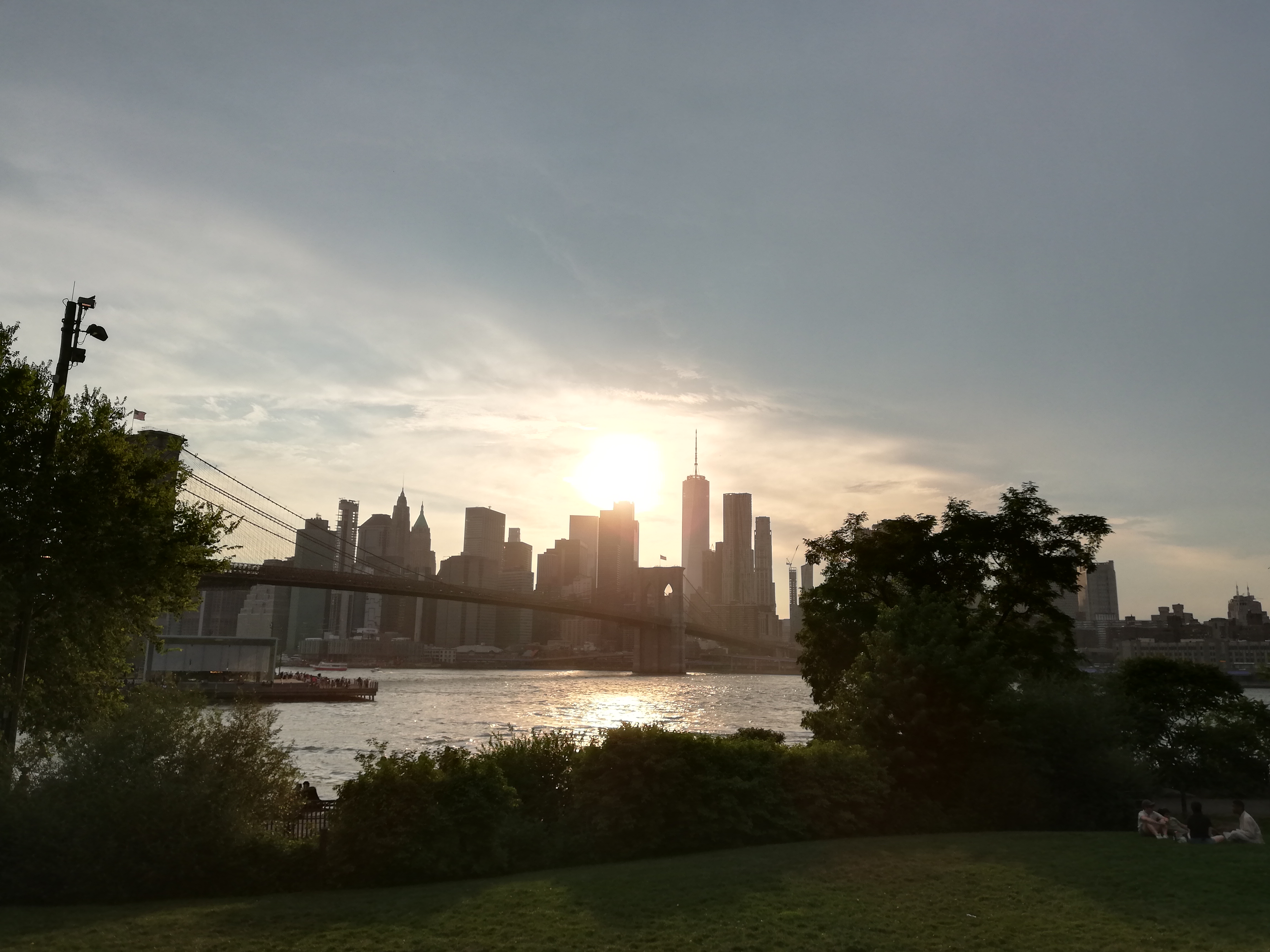 Lower Manhattan sunset from Brooklyn