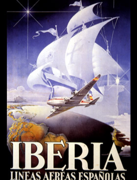 Iberia — cloud galleon (1950)