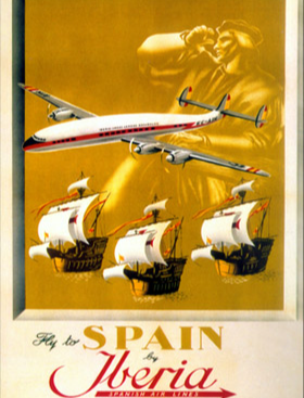 Fly to Spain — Columbus's caravels (1954)